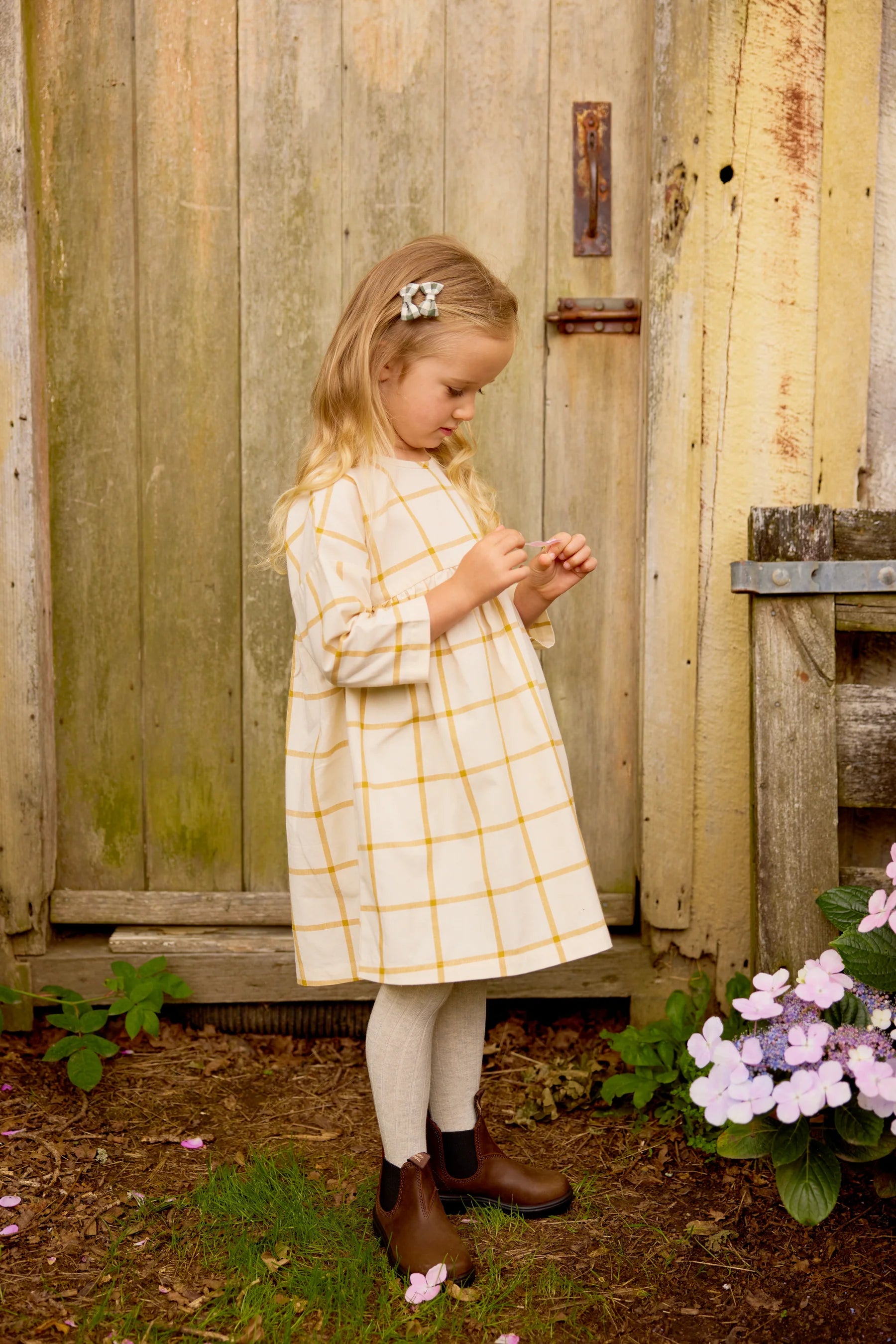 Nature Baby Agatha Dress - Picnic Check