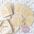 Wooden Milestone Cards & Birth Plaque