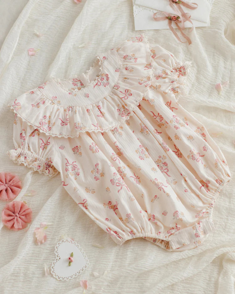 Noralee Eva Romper - Bow Ditsy