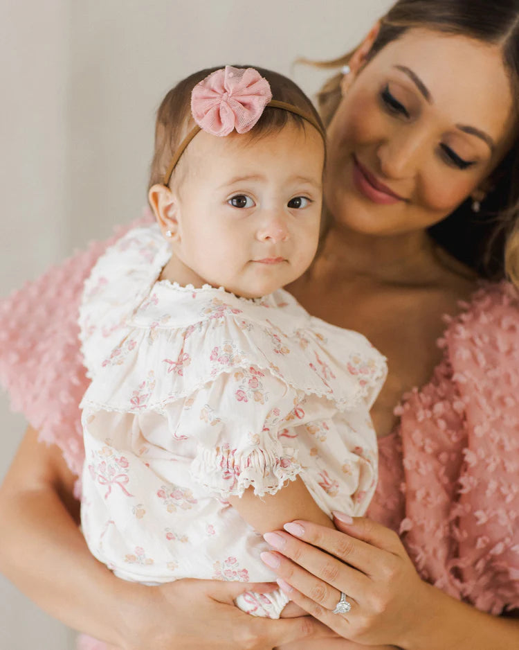 Noralee Eva Romper - Bow Ditsy