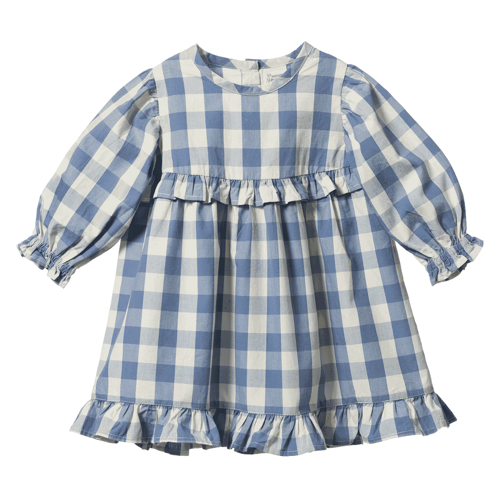 Nature Baby Nora Bluebell Check Dress