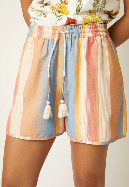 Nancybird Iris Short- Earth Stripe
