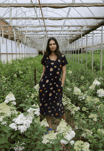 Blossom Swing Dress- Paper Daisy Black