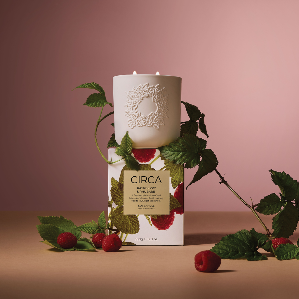 CIRCA - Raspberry & Rhubarb Soy Candle 300g