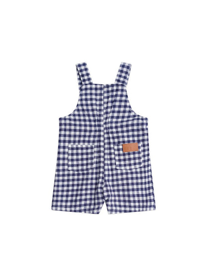 Huxbaby Check Short Overalls