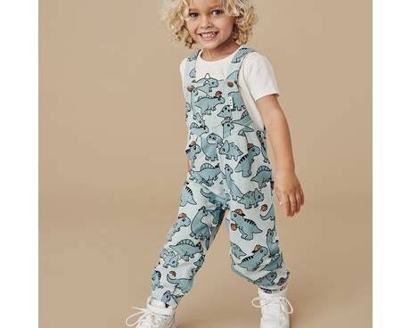 Huxbaby B-Ball Dino Overall – Green