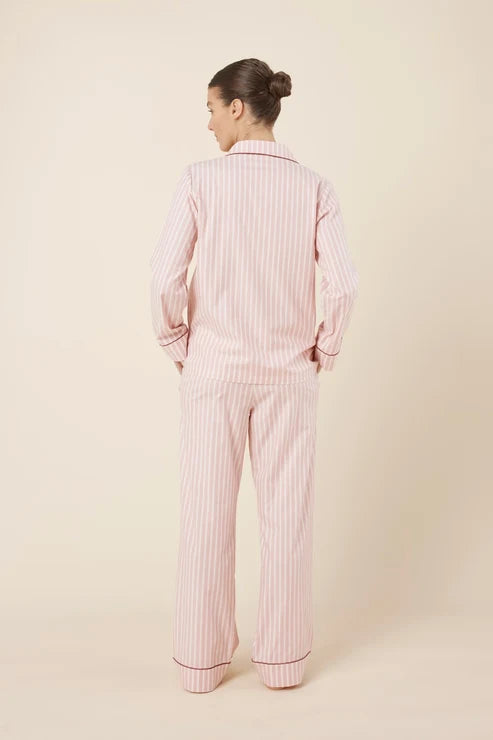 Gingerlilly Octavia Cotton Stripe PJ set - Pink