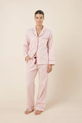 Gingerlilly Octavia Cotton Stripe PJ set - Pink