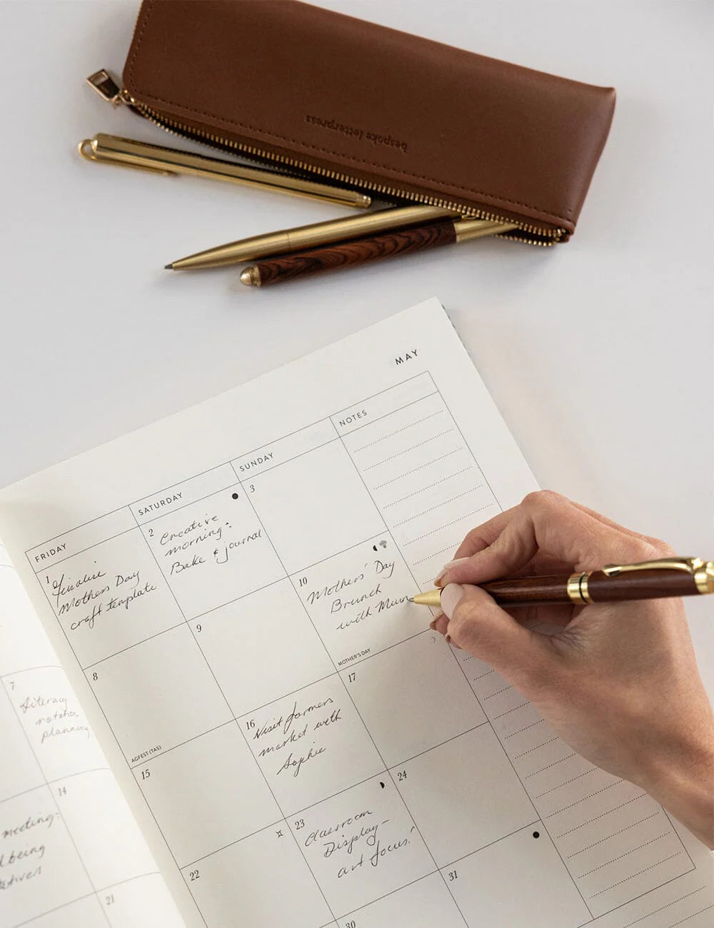 Pencil Case Slim - Espresso