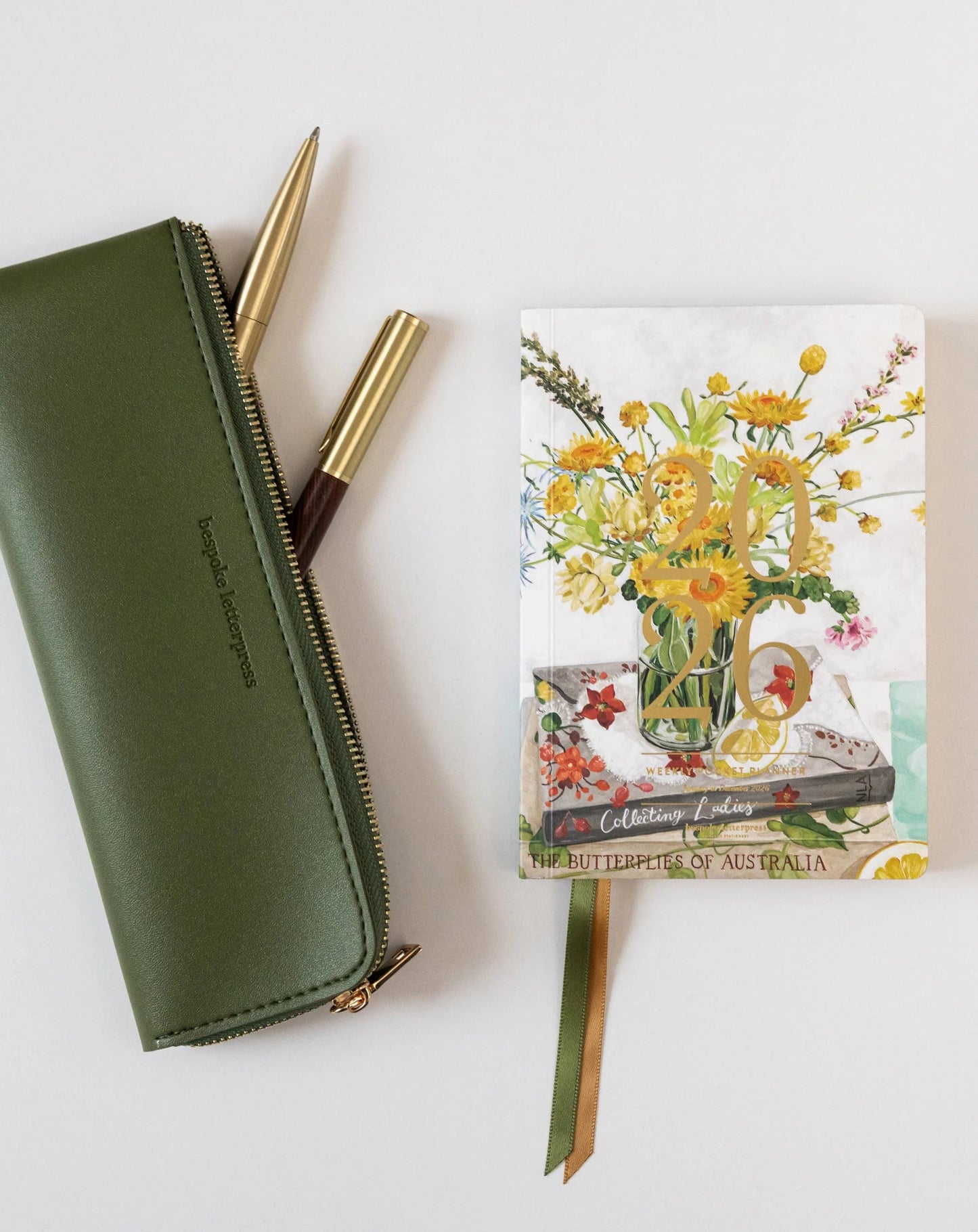 Pencil Case Slim - Olive