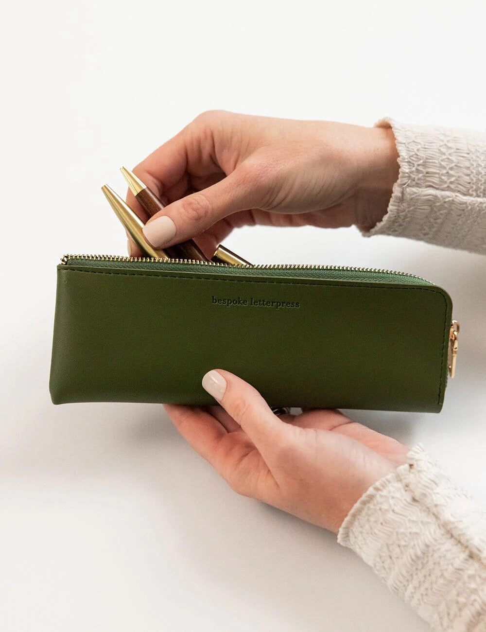 Pencil Case Slim - Olive