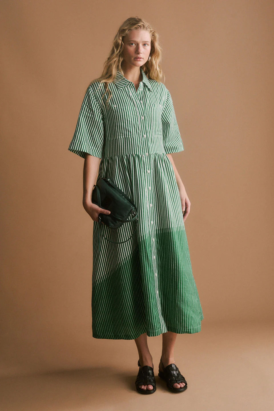 ELK Llinen Long Dress - Ortler Print