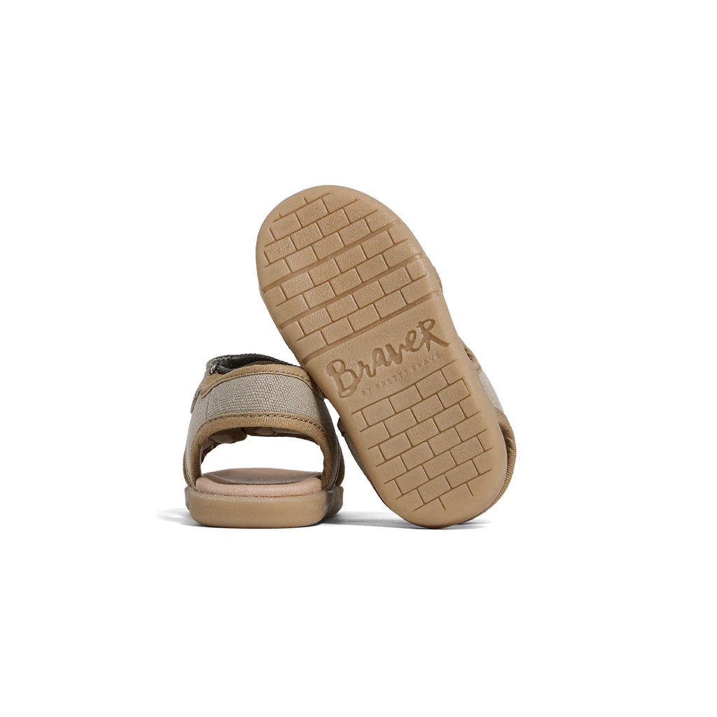 Pretty Brave Play Sandal 1st Walker - Khaki