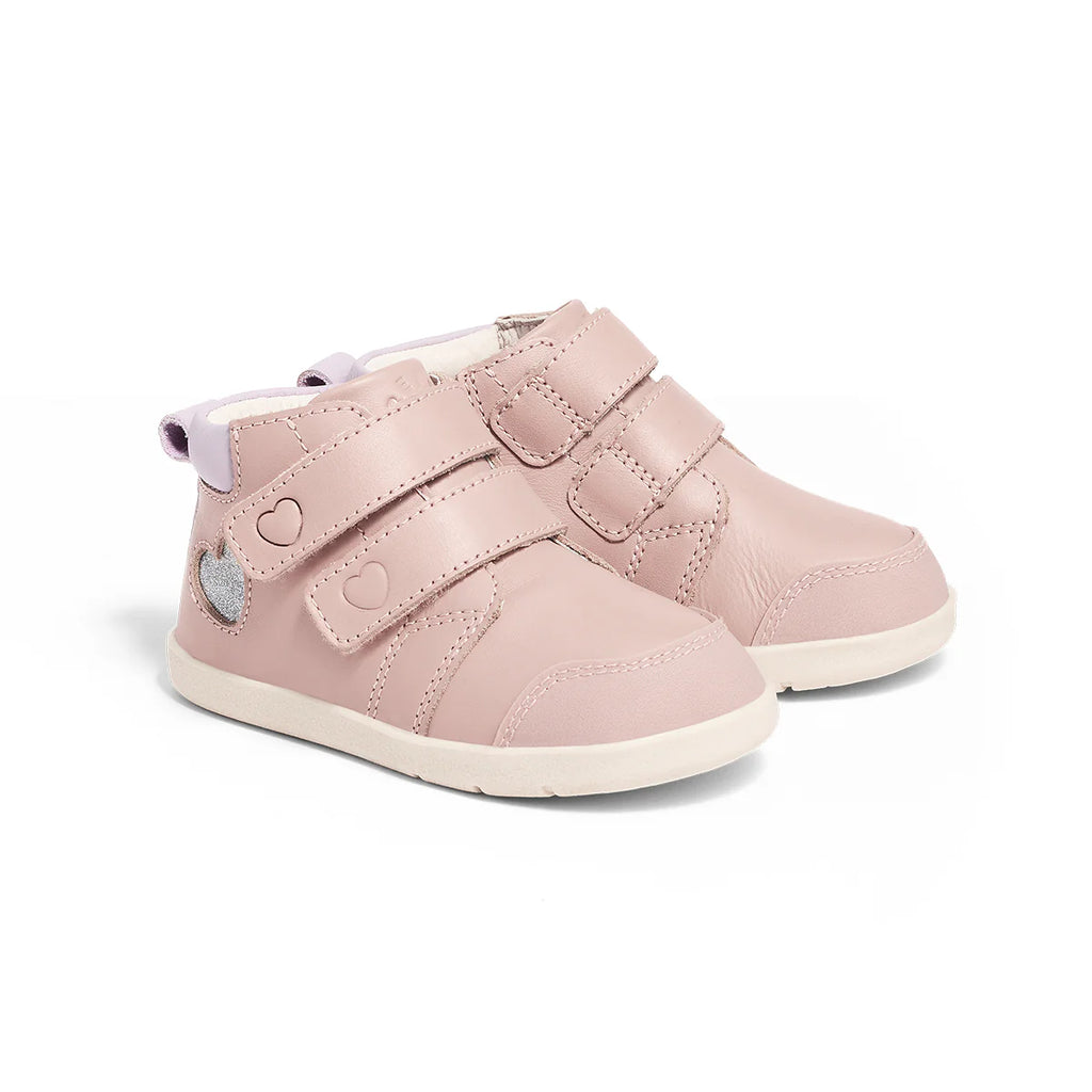 Pretty Brave Heart Boot 1st Walker - Blush