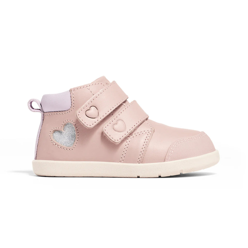 Pretty Brave Heart Boot 1st Walker - Blush
