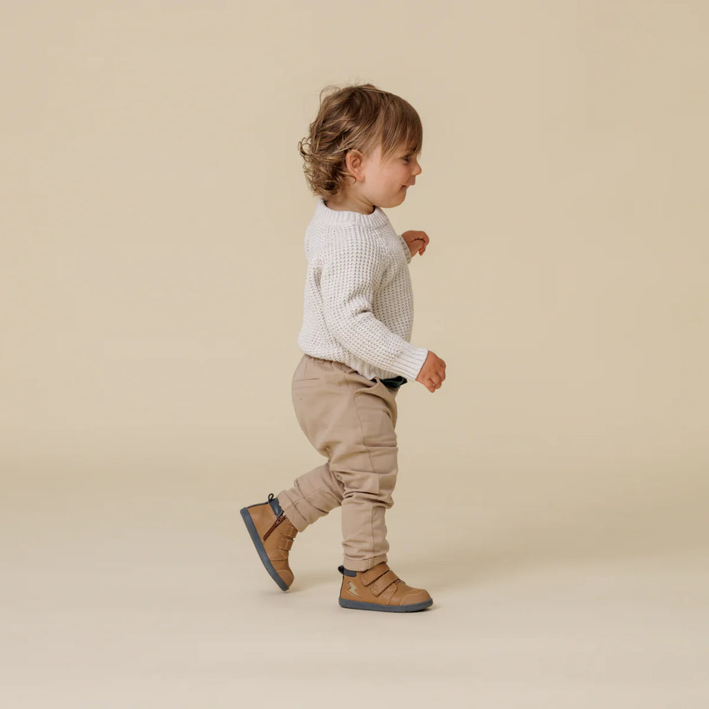 Pretty Brave Lightning Boot 1st Walker - Tan