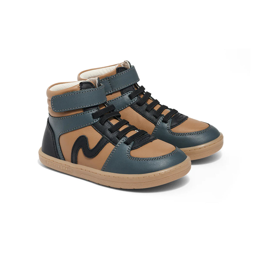 Pretty Brave Hi-Top Boots| Tan Combo