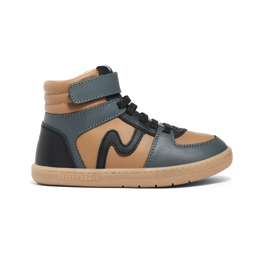 Pretty Brave Hi-Top Boots| Tan Combo