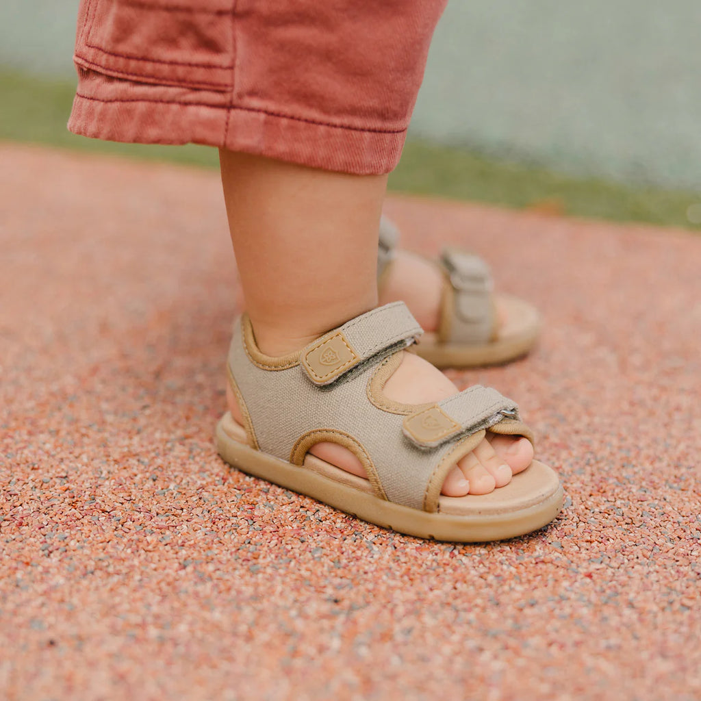 Pretty Brave Play Sandal 1st Walker - Khaki