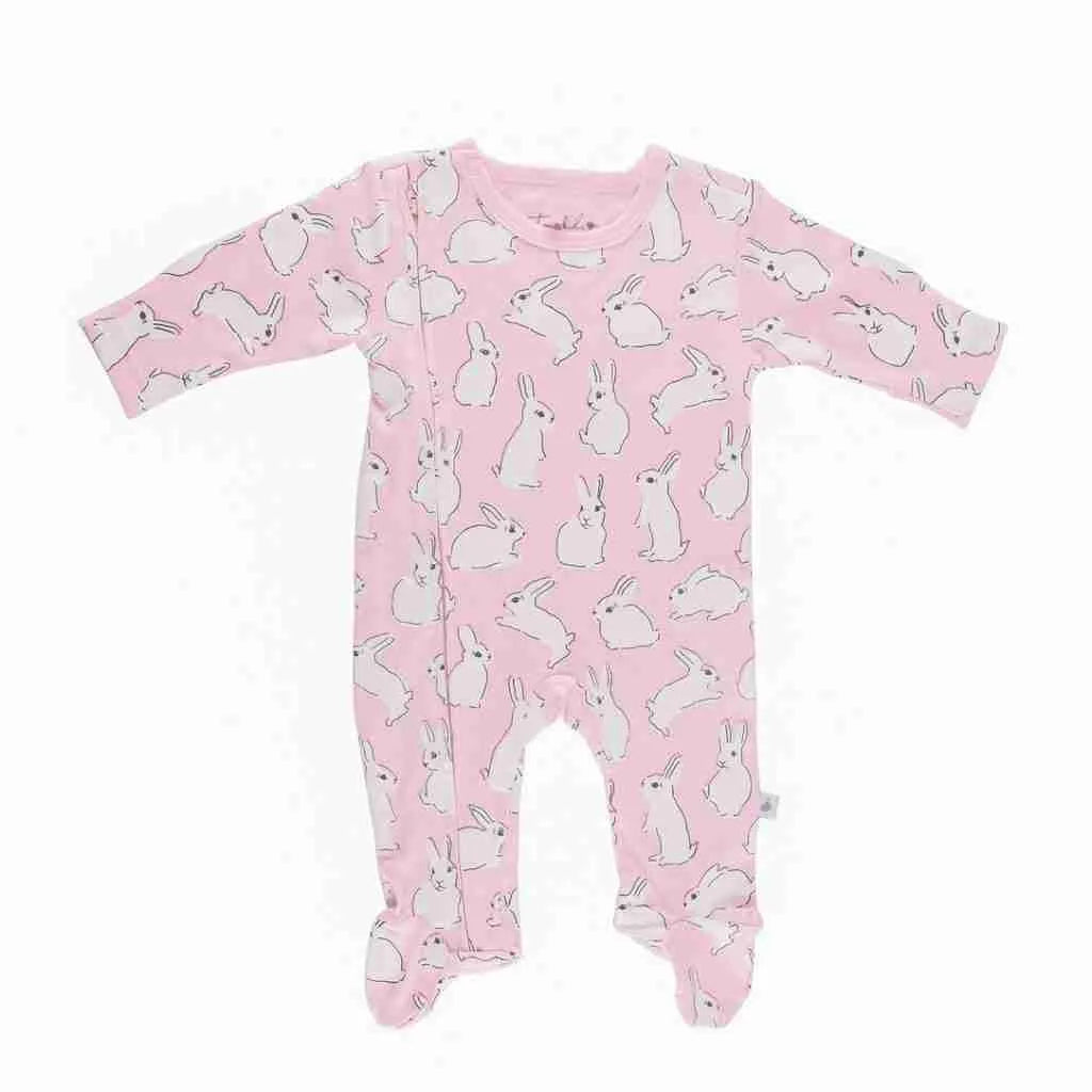 Emotion & Kids Bunnies Zip Outfit with Feet