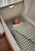 Bundl Wool Wrap 400GSM  - Sage Gingham