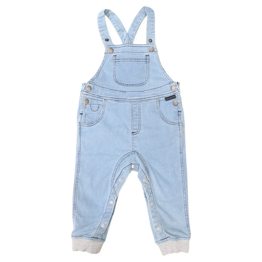 Korango Denim Knit Overalls | Light Denim