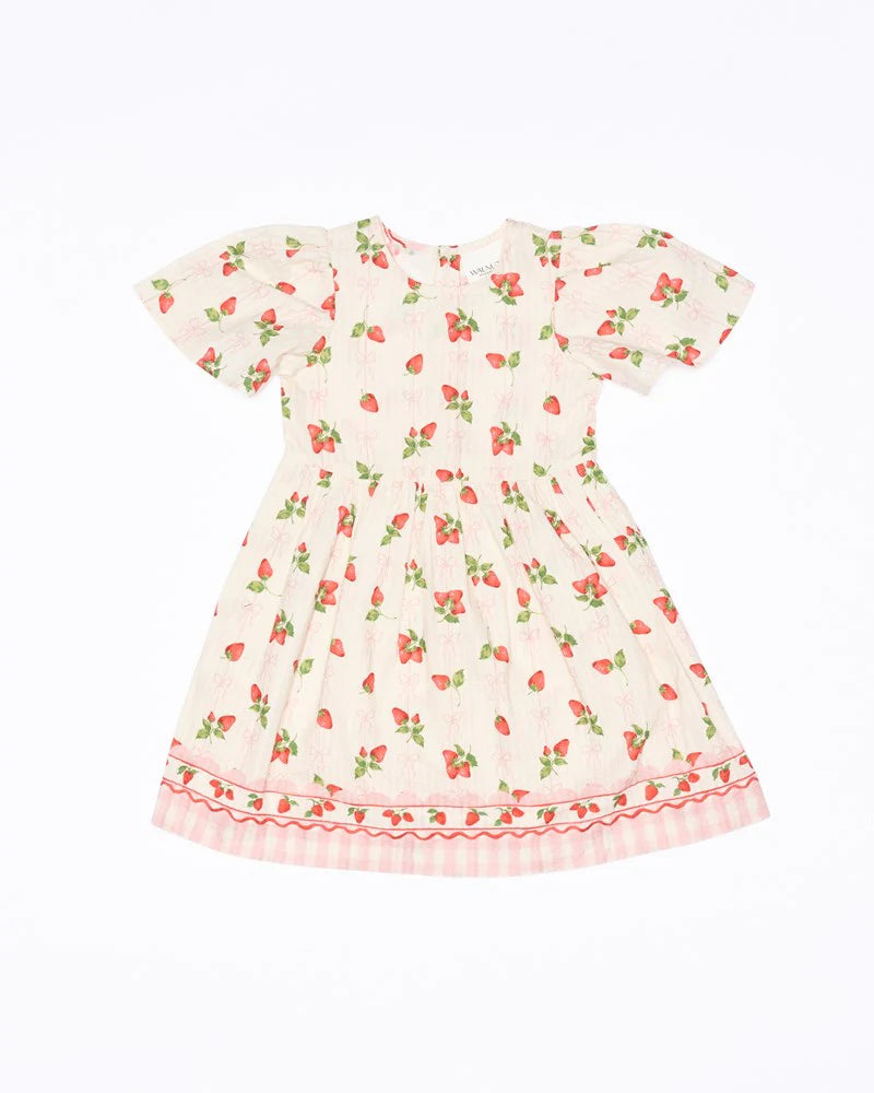 Poppy Dress - Strawberries and Cream