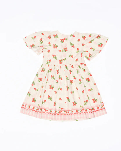 Poppy Dress - Strawberries and Cream