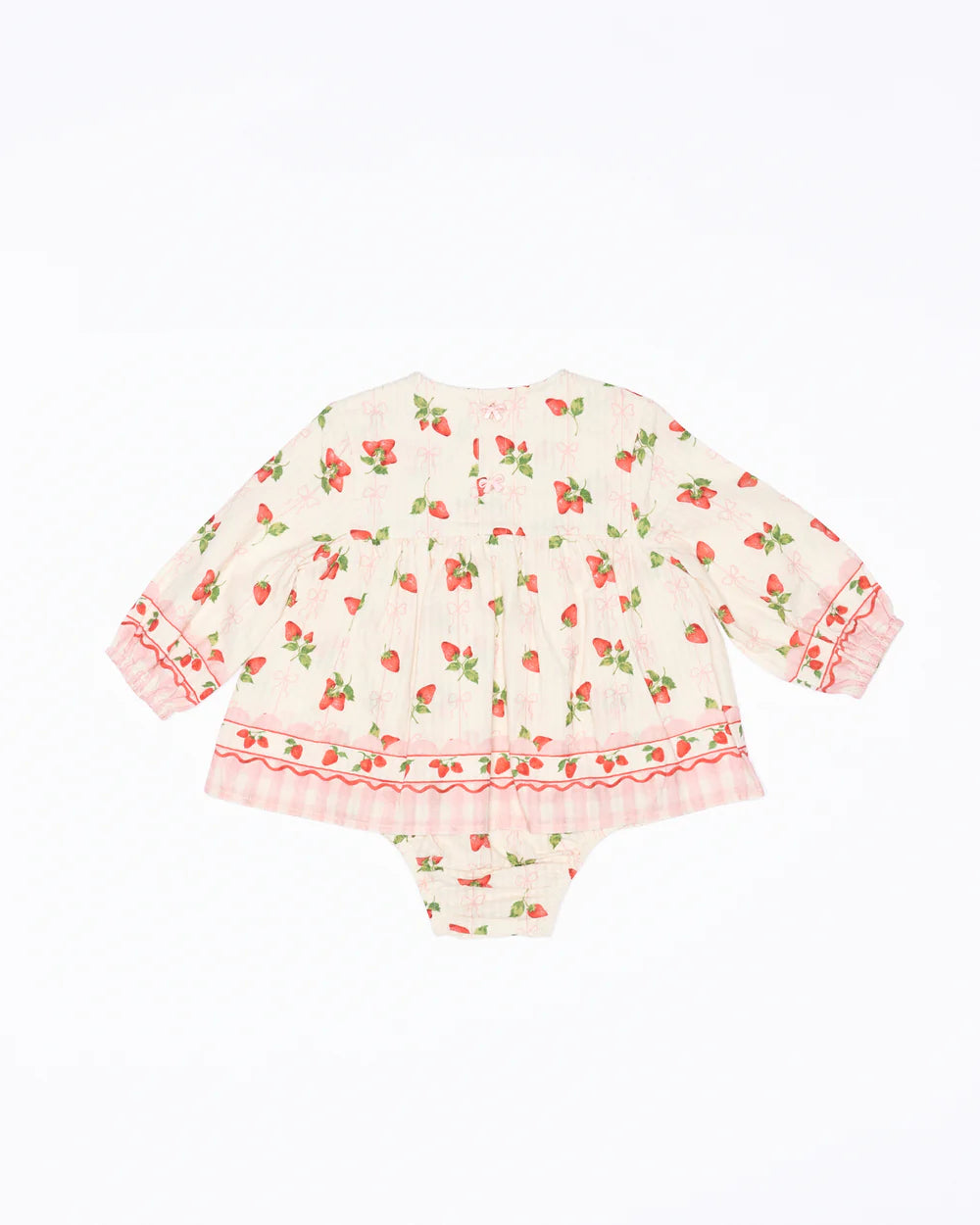 Poppy Romper - Strawberries and Cream