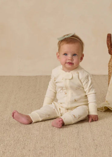 Quincy Mae Zip Long Sleeve Sleeper - Fox Land