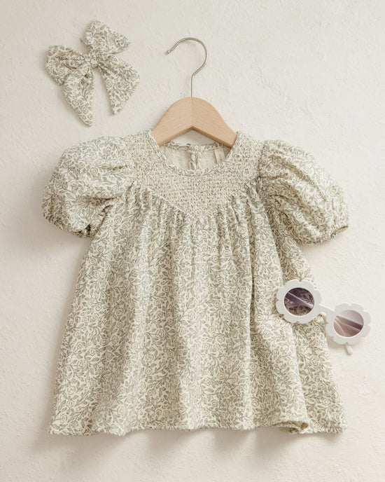 Quincy Mae Carina Dress - Green Garden