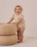 Quincy Mae Pointelle Knit Romper - Natural