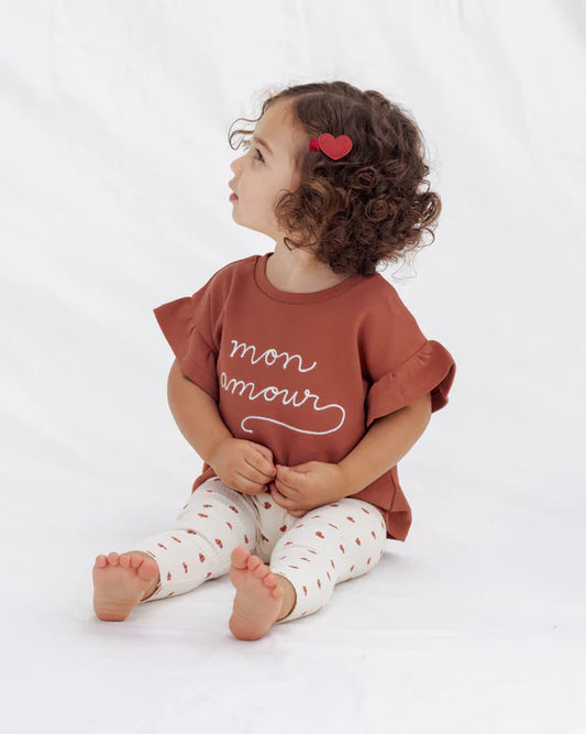 Quincy Mae Heart Clip Set - Red & Pink