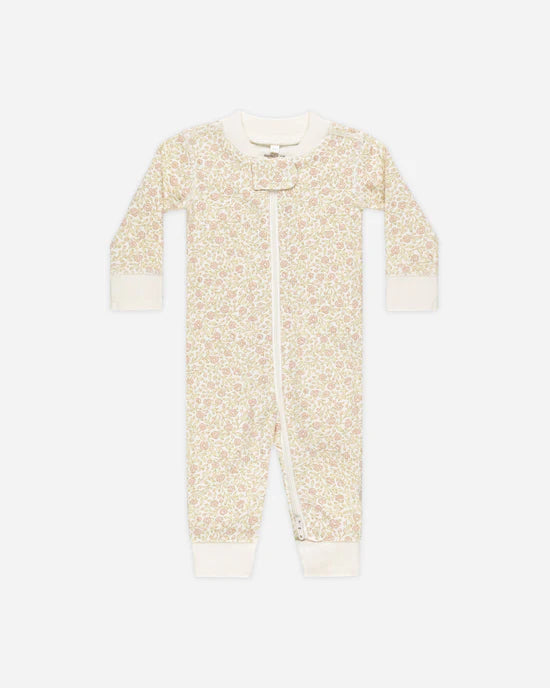 Quincy Mae Zip Longsleeve Sleeper - Primrose