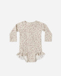 Quincy Mae Olivia Rashguard One-Piece UPF50+ - Dahlia
