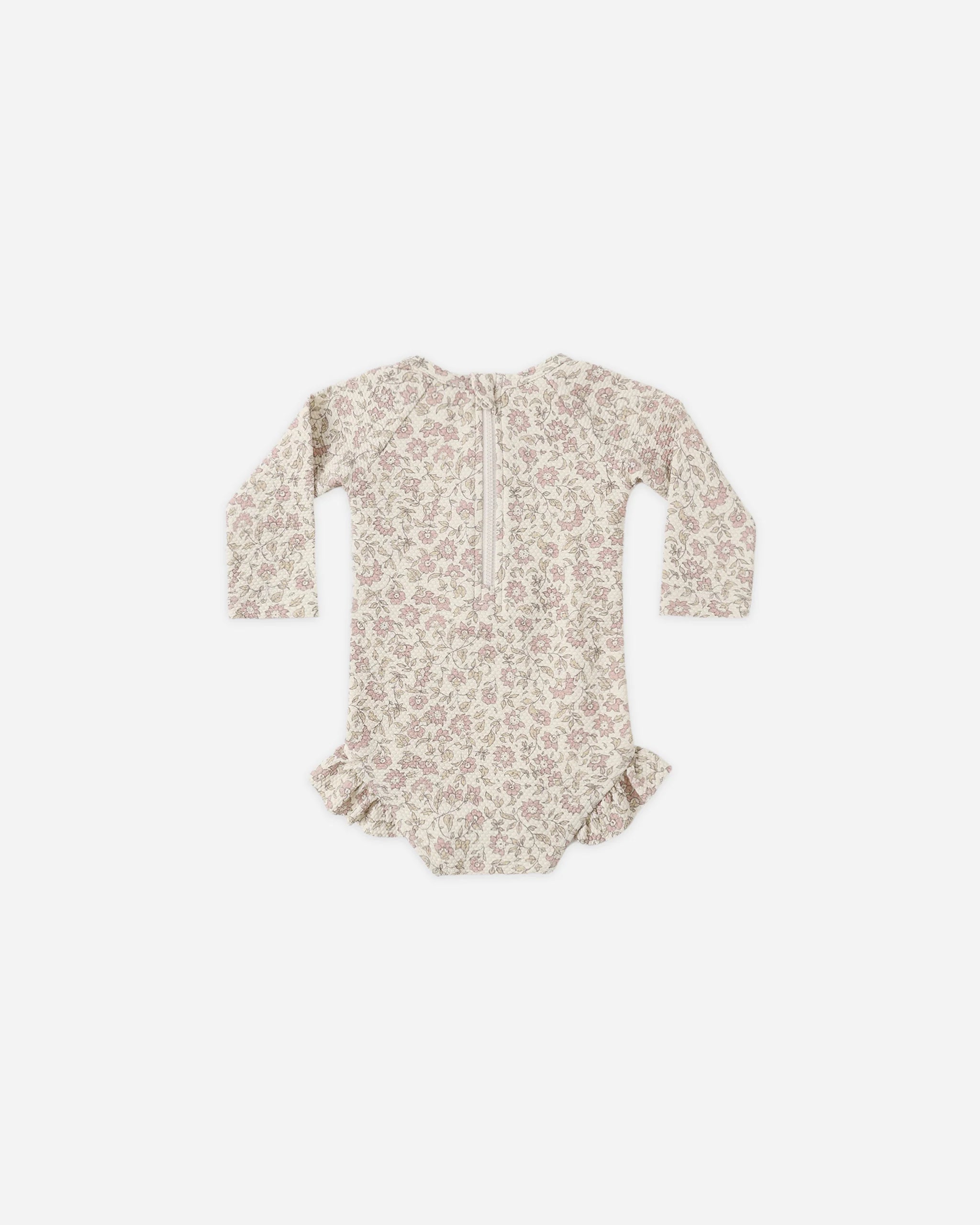 Quincy Mae Olivia Rashguard One-Piece UPF50+ - Dahlia