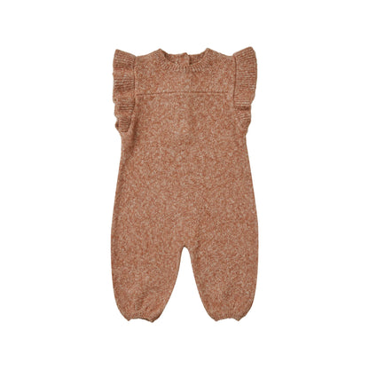 Mira Knit Romper - Heathered Clay
