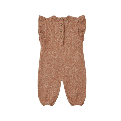 Mira Knit Romper - Heathered Clay