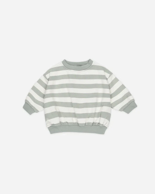 Relaxed Sweatshirt | Sage Stripe