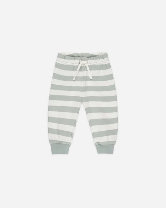 Relaxed Sweatpant | Sage Stripe