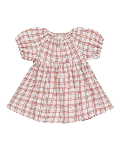 Quincy Mae Bella Dress | Pink Plaid