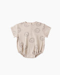Quincy Mae Relaxed Short Sleeve Bubble Romper Lion