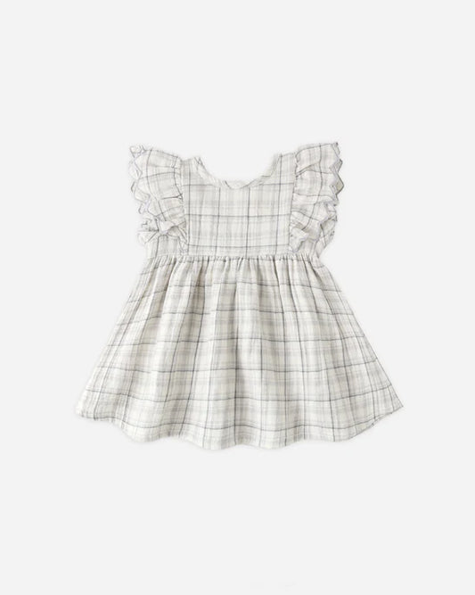 Alina Dress Blue Plaid