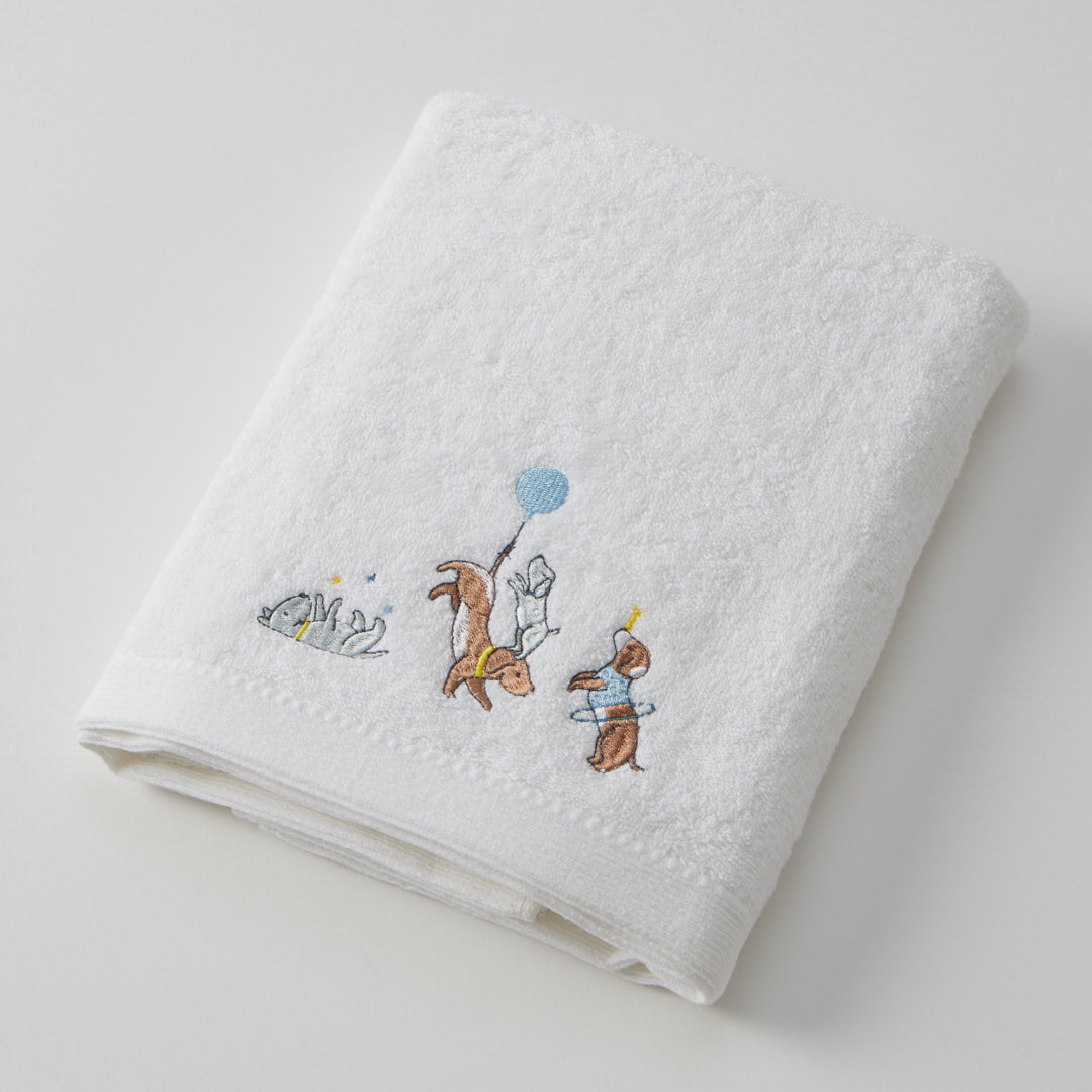 Puppy Play Bath Towel & Face Washer