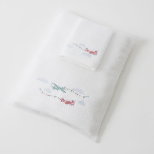 Flying High Bath Towel & Face Washer