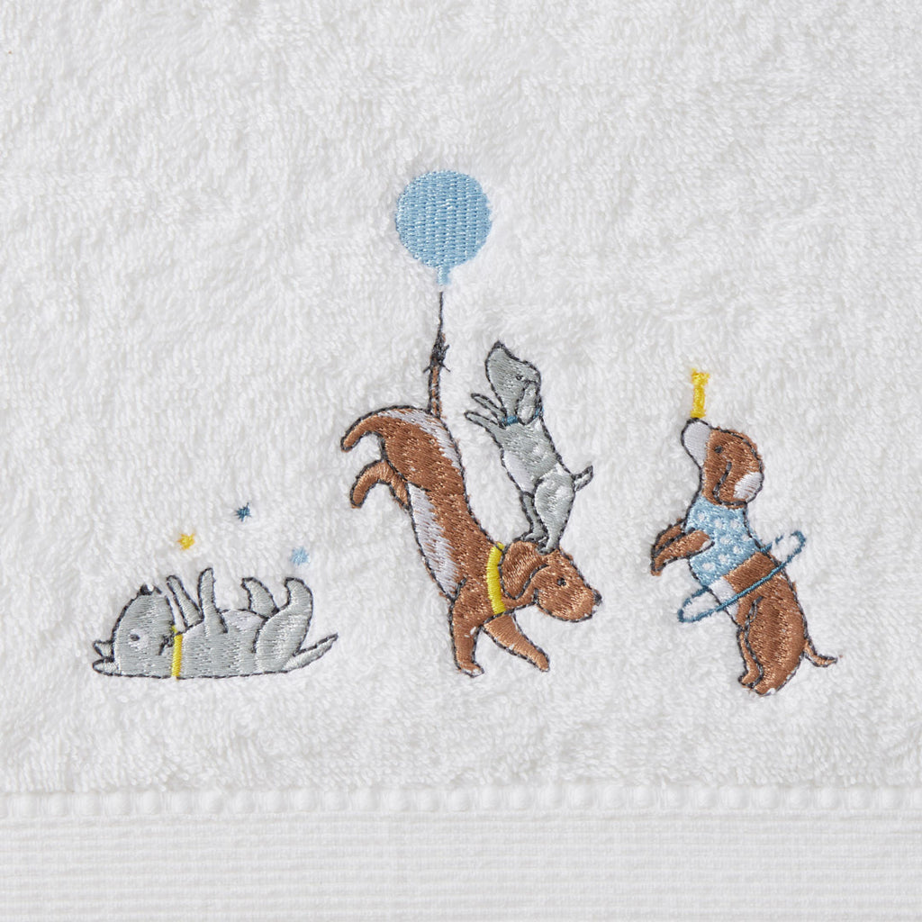 Jiggle & Giggle Puppy Play Bath Towel & Face Washer