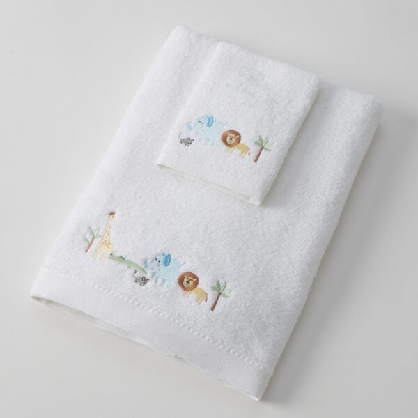 Jiggle & Giggle Jungle Adventure Bath Towel & Face Washer