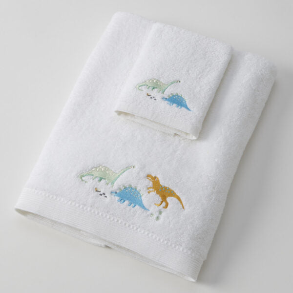 Jiggle & Giggle Dallying Dino Bath Towel & Face Washer