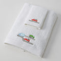 Jiggle & Giggle Trucking Along Bath Towel & Face Washer