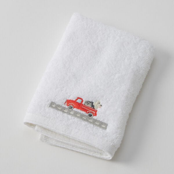 Jiggle & Giggle Trucking Along Bath Towel & Face Washer